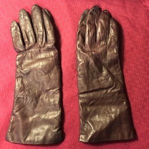 Brown Italian Leather gloves